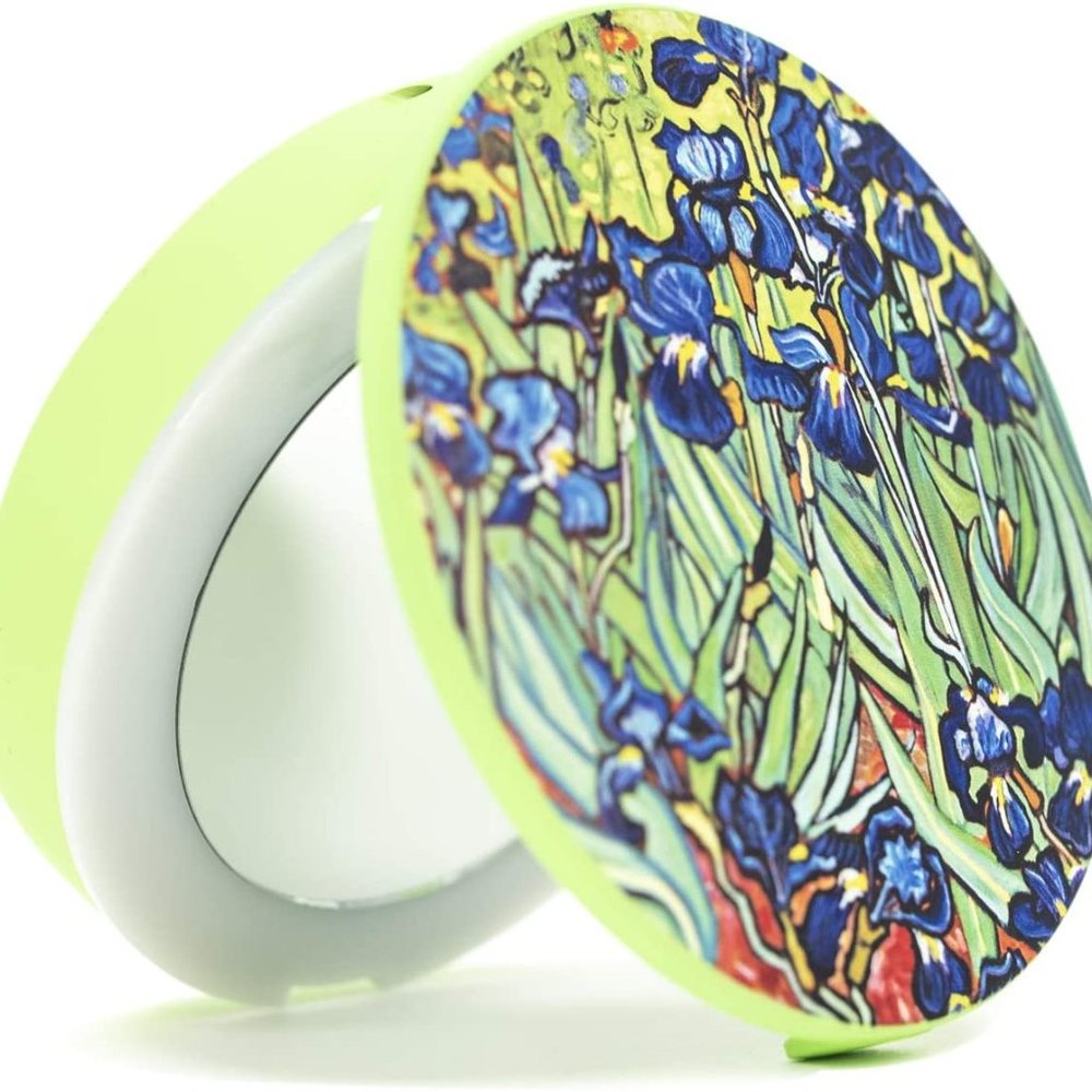 Powerbank Charger w/Compact Mirror & L.E.D. Light